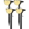 Solar Lights Outdoor Waterproof IP65, Solar Powered 76 LED 3
