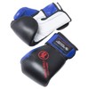 MARTIAL WORLD BASIC GLOVES BOXING BG12-08-BUBK BLUE BLACK 8oz