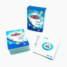 Bingo Calling Cards,Complete Deck of 75 Numbers,Pack of 77,Perfect for Parties, Family Events, Group Activities