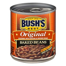 Bush's Best Baked Beans Original Seasoned with Bacon & Brown Sugar 8.3 OZ (Pack of 6)