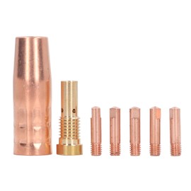 Mig Welding Gun Accessory Flux Core Gasless 0.8mm 0.031in Brass Nozzle Tips Kit Equipment for Century FC90/80GL