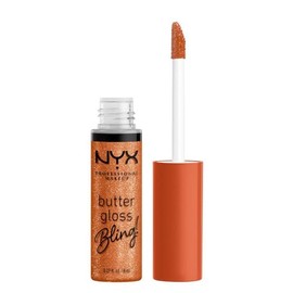 NYX Professional Makeup Butter Gloss Bling Tono Pricey (naranja), 8ml - Brillo labial con un toque ligero de color y mucho brillo, labios hidratados, acabado suave y cremoso, fórmula vegana