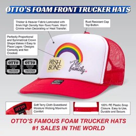 OTTO CAP 132-1037 "OTTO SNAP" Unisex Cap Mesh Back Trucker Snapback Hat - Charocal Gray, OSFM - Adult