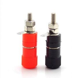 Banana Plug Socket Connector Binding Post Plug Jack Black Single GD00073 100ea