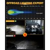 Auxbeam 4In 90W Round Led Offroad Lights, 2PCS 9000LM Led