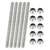 PATIKIL 4 Pcs Fully Threaded Rod, M10 x 180mm 304