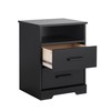 Prepac 2 Drawer Nightstand, 16.25in x 18.75in x 24.5in, Rustic