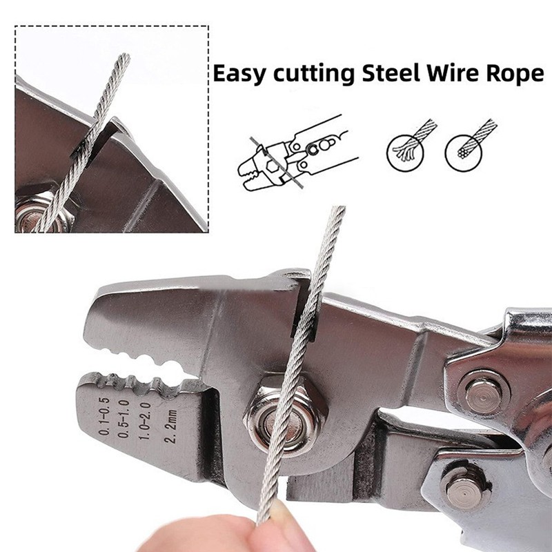 Wire Rope Crimping Tool Professional Efficient Stainless Steel Ferrule Wire