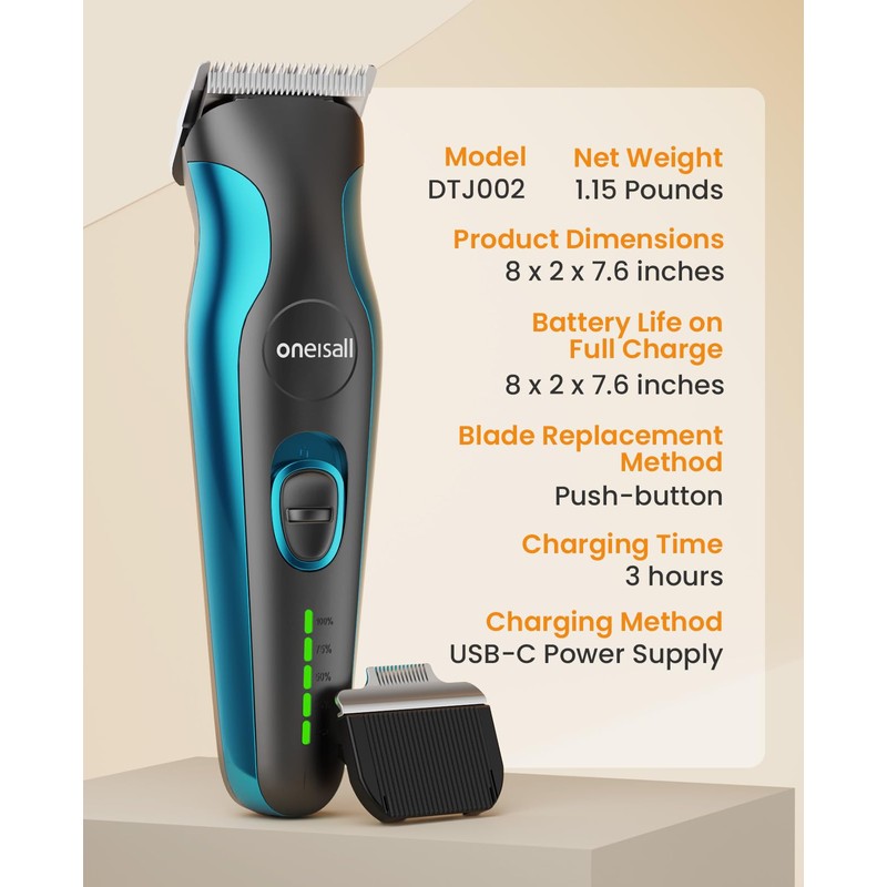 oneisall Attachment of 6 guide combs for DTJ-002 dog clippers