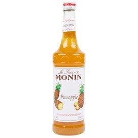 Monin - Pineapple Syrup, Sweet Tropical Flavors, Great for Teas, Sodas, & Cocktails, Natural Flavors, No Artificial Sweeteners or Ingredients, Gluten-Free, Vegan, Non-GMO, Clean Label (750ml)