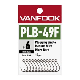 VANFOOK PLB-49F Plugging Single Medium Wire Fluorocarbon Black #10