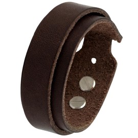Simaru Premium Leather Bracelet Made in Germany for Men and Women, Skin-Friendly Unisex Genuine Leather Bracelet, Robust Screw Rivet Clasp, Leather