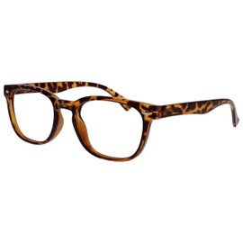 Brown Tortoiseshell Spacer Lenses Gregory Peck Style Men Women Spring Hinges M14-2T -1.00