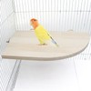 15.7 × 10.2 Inches Large Bird Perch Stand Platform, Natural