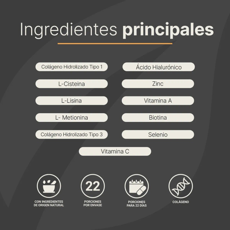 Vitaminas Cabello Mujer Cápsulas Colágeno Life