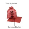 McKesson Infectious Waste Bag, Biohazard, Star Sealed Bottom, Red, 1.25