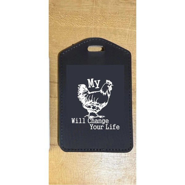 LeiCustoms Travel Bag Tag Summer Springbreak My bird chicken will