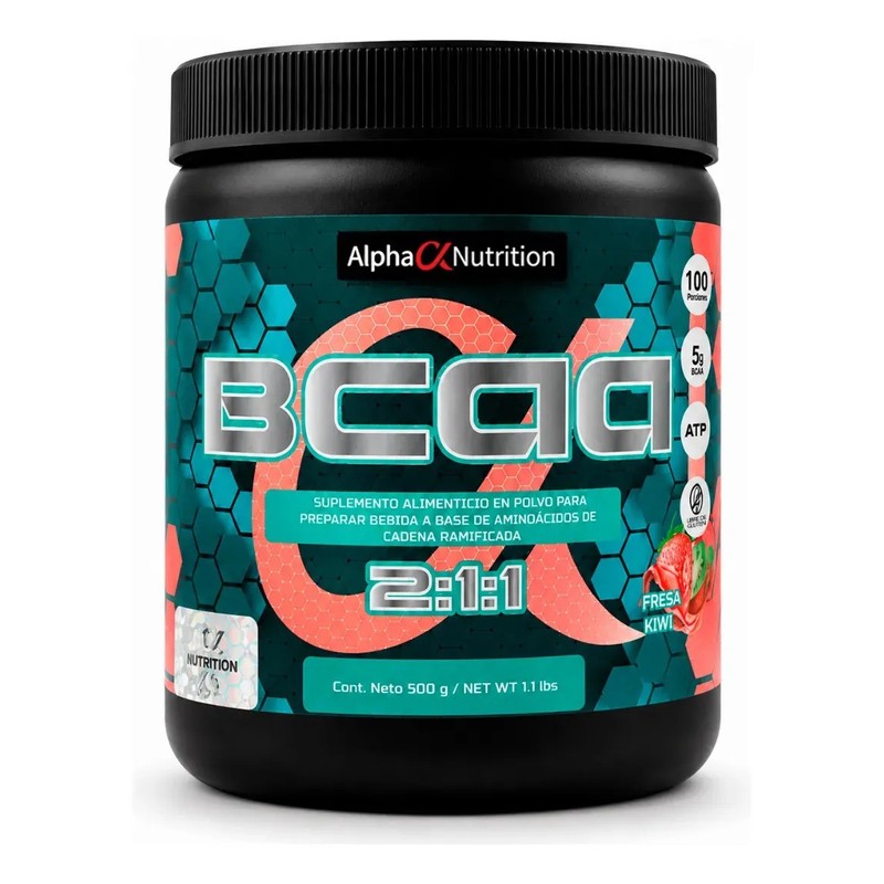 BCAA 211 Alpha Nutrition Aminoacidos 500 grs 100 Porciones