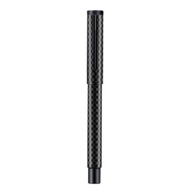 Hongdian 1861 Long Blade Nib Black Carbon Fibre Design Fountain Pen with Converter and Metal Pen Case
