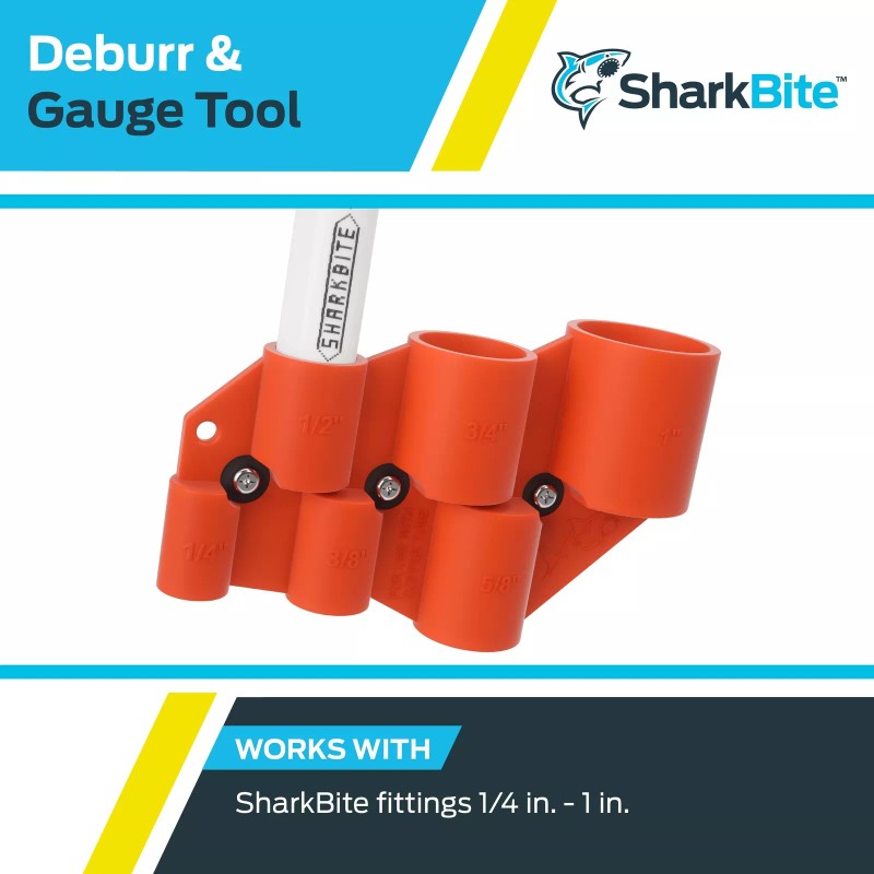 SharkBite 1/4 Inch to 1 Inch Depth Gauge and Pipe
