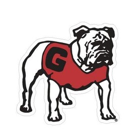 UGA Georgia Bulldogs Large 12" Standing Dawg Magnet