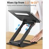 tounee Laptop Stand for Desk Adjustable Height, Telescopic Computer Stand