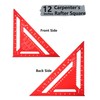 Carpenter Square 12 Inch, Thickened Aluminum Rafter Square Alloy Triangle