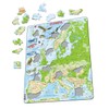 Larsen K70 Europe Physical Map Italian Edition Frame Puzzle with