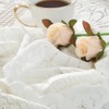 Huierxun Cotton White Lace Small Square Tablecloth 36 x 36