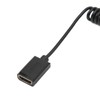 1.8m Coiled Cable Micro HD Multimedia Interface to Female HD