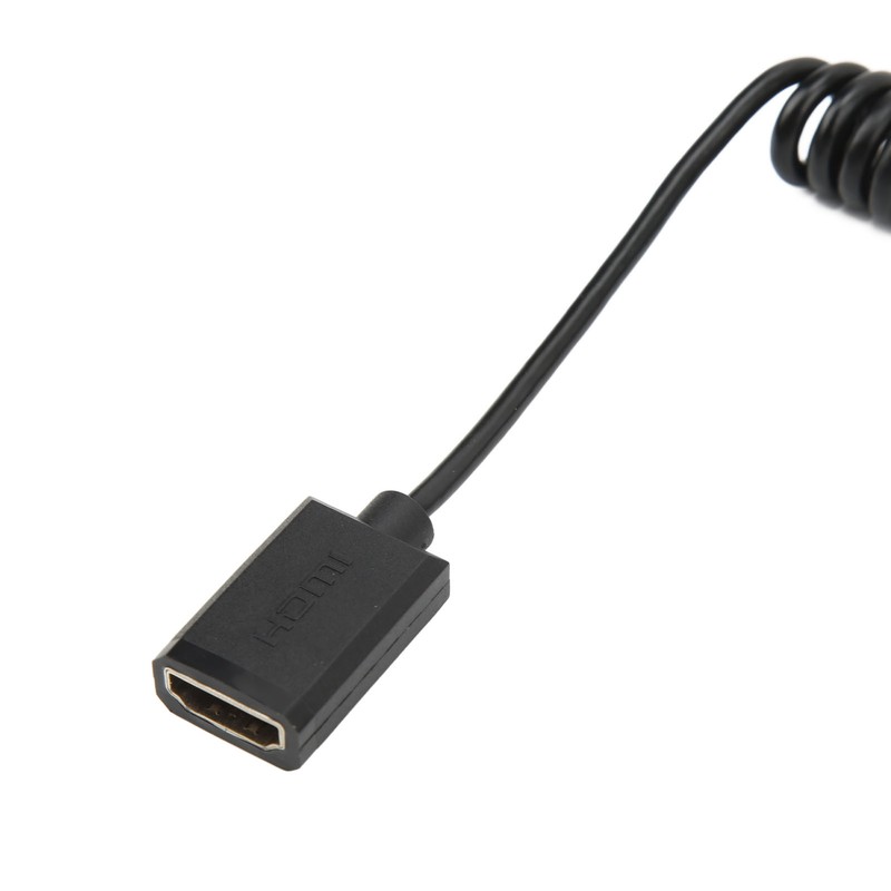 1.8m Coiled Cable Micro HD Multimedia Interface to Female HD