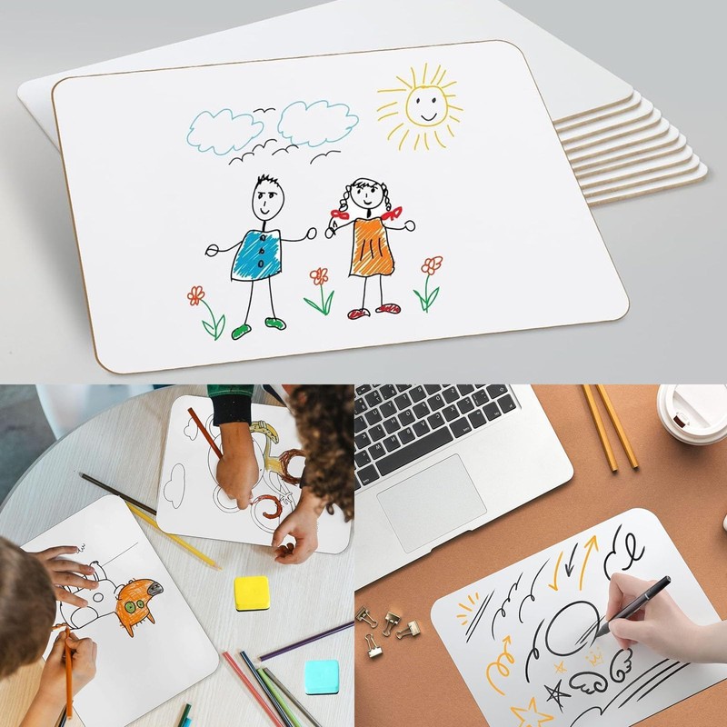 14 PCS Mini Whiteboards Double Sided Mini Whiteboard Dry Erase