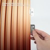 Art3dwallpanels Slat Wall Paneling, 104'' x 6.7'' Glossy Metal Finish