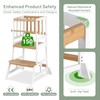 COSYLAND Toddler Standing Tower - Adjustable Height Toddler Kitchen Stool
