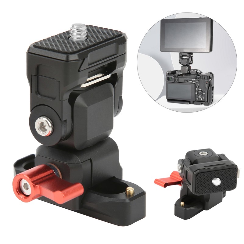 Camera Quick Release Plate 360° Adjustable Monitor Aluminum Alloy Holder