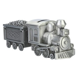 Yuecoom Saving Pot, Children Money Saving Bank Retro Train Model Coin Saving Money Box for Table Decoration