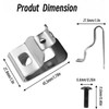 10-Pack Belt Clips for Dewalt 304 Stainless Steel Drill Tool
