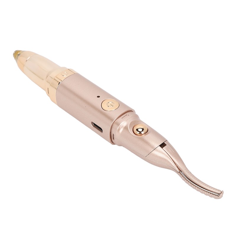 2 in 1 Heated Eyelash Curler Eyebrow Hair Remover Double