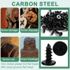wilcractk Pack of 100 Black Screws M4 x 10 mm