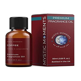 Mystic Moments | Coffee Fragrance Oil - 50ml - Perfect for Soaps, Candles, Bath Bombs, Oil Burners, Diffusers and Skin & Hair Care Items
