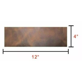 WD-47 Full Grain Leather bourbon brown Square 5/6oz 4"x12Bundle Set of 3 Pieces