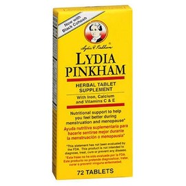 Lydia Pinkham Herbal Tablet Supplement - 72 ct, Pack of 6
