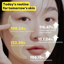 Mediheal Mediheal Vita Collagen Under Eye Patches for - Korean Hydrogel Eye Pads with 7 Vitamin & 5 Micro Collagen. Moisturizng & Non Irritating Eye Gel Mask. Sealing Cap Included.