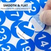 1-25 Consecutive Number Stickers, Small Round Vinyl Number Stickers, Self-Adhesive