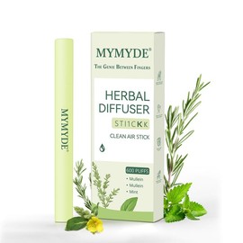 MYMYDE Herbal Diffuser STICKK - Thyme & Mint Extracts for Lung Detox & Oral Freshness - Relaxation Stick for Wellness & Aromatherapy - Viral on TikTok:_3 bottles