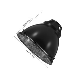 Levemolo 1 Set Scald Reptile Heat Lamp Cover Aluminum Dome Guard for Breeding Boxes Excellent Heat Retention Insulation Safe Usage for Turtles Frogs and Lizards