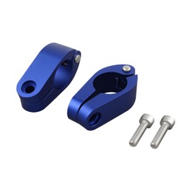 POSH 090167-31 Motorcycle Supplies, Quick Release Brace Clamp Only, For 0.9 inch (22.2 mm) Handles, Set of 2, Matte Blue