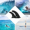 AQUBONA 10" Fiber Nylon Surfboard Fins- Free No Tool Fin