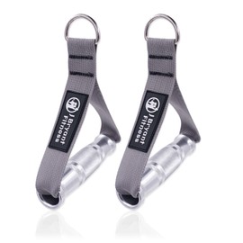 J Bryant Fitness Cable Machine Attachment Handles for Heavy Duty Metal Gym Handles Aluminum Alloy Handle Grips Durable Workout Handles for Resistance Bands Pulley LAT Pull Down System