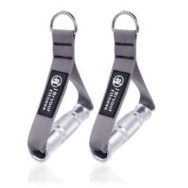 J Bryant Fitness Cable Machine Attachment Handles for Heavy Duty Metal Gym Handles Aluminum Alloy Handle Grips Durable Workout Handles for Resistance Bands Pulley LAT Pull Down System